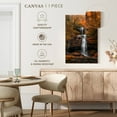 thumbnail image 5 of Elephant Stock Autumn Minnehaha Waterfall Wall Art - Vertical Canvas Wall Art - Living Room Wall Decor - Nature Canvas - Brown And Gray Decor - 8" x 12", 5 of 8