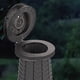 thumbnail image 4 of Inodoro plegable portátil, inodoro de viaje para coche con taburete ajustable, bote de basura, inodoro de Camping para , senderismo, Macarena Inodoro portátil plegable, 4 of 8