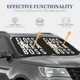 thumbnail image 4 of Kll Floss Like A Boss Windshield Sun Shade 2-Piece Foldable Car Front Window Sunshade For Most Sedans Suv Truck- Large, 4 of 7