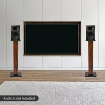 2pcs 34" Bookshelf Speaker Stands Surround Sound Home Theater Holder Support w/ Non-slip Pads