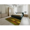 thumbnail image 4 of Ahgly Company Indoor Round Patterned Dark Yellow Green Area Rugs, 5' Round, 4 of 6