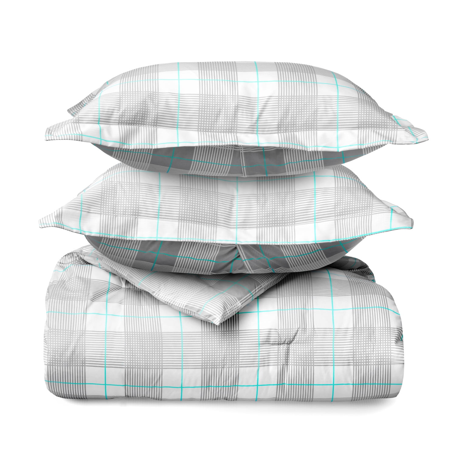 Martha Stewart Everyday 3 Piece Comforter Set - King, Billy Check