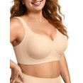 thumbnail image 1 of Sujetador inalámbrico de gelatina Bra OEAK para mujer, talla grande, cobertura total, 1 of 8