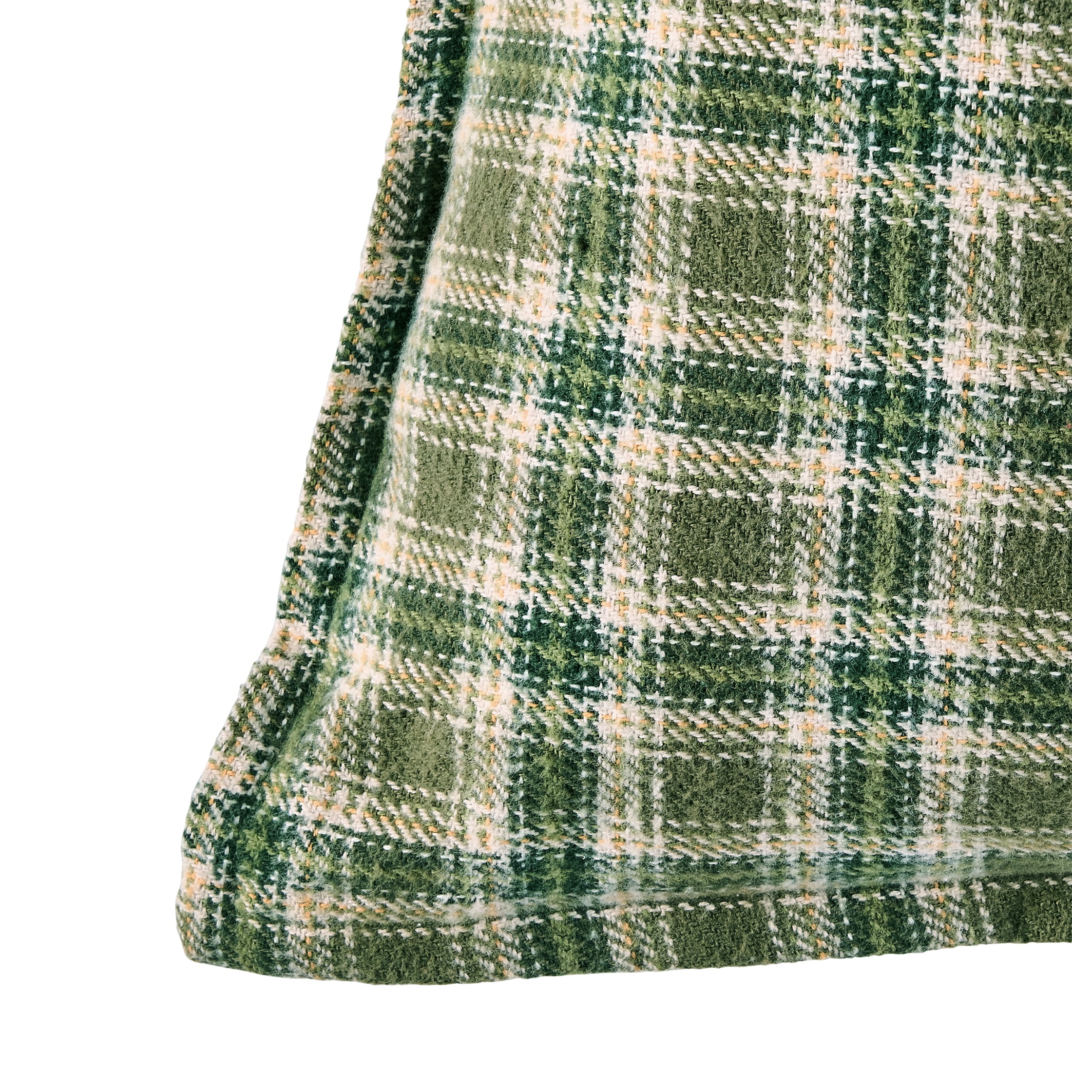 Better Homes & Gardens 20x20 Corin Plaid Throw Pillow, Green