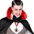 thumbnail image 4 of Vampire Medallion Necklace - One Size, Red/Silver - 1 Pc., 4 of 6
