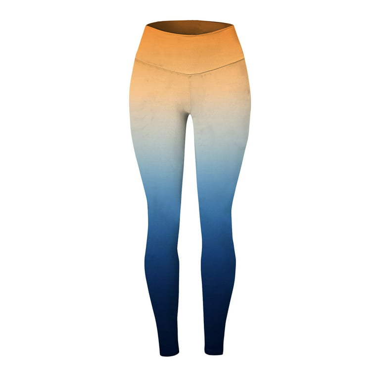 Aayomet Yoga Pants For Women With Pockets High Waist Yoga Pants with  Pockets, Tummy Control Workout Running Yoga Leggings for Women,Blue S