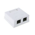 thumbnail image 6 of YIEMEEN 2 Port Cat5e RJ45 8P8C Keystone Jacks, Ethernet Wall Jack Punch Down Connector, 6 of 7