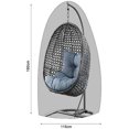 thumbnail image 4 of Funda para silla colgante, funda para silla capullo de columpio de huevo con cremallera, protector de muebles - Cremallera negra 115 cm DX 190 cm H Kuyhfg Bienvenido a Kuyhfg, 4 of 4