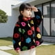 thumbnail image 1 of Chaquetas y abrigos casuales de manga larga con capucha, de invierno, con estampado floral, cremallera, forro polar, holgado, cuello alto, para niños pequeños y niños. Chaqueta tipo cárdigan infantil., 1 of 9