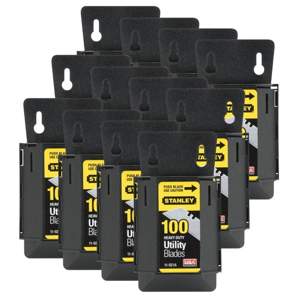 Cuchillas utilitarias Stanley 11-921A 1992 de alta resistencia, paquete de 100