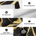 thumbnail image 6 of Black Gold Marble Outdoor Rug for Patio/Deck/Porch, Non-Slip Large Area Rug 6 x 9 Ft, Modern Geometric Textured Indoor Outdoor Rugs Washable Area Rugs, Reversible Camping Rug Carpet Runner, 6 of 8