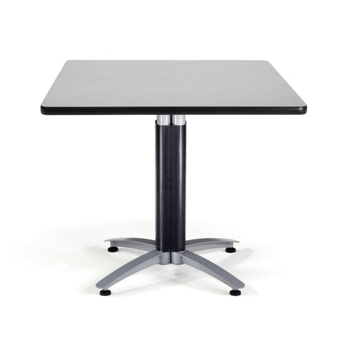 OFM 36" Multi-Purpose Square Table with Metal Mesh Base, in Mahogany (KMT36SQ-MHGY)