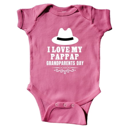 

Inktastic Grandparents Day I Love My Pappap Gift Baby Boy or Baby Girl Bodysuit