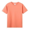 thumbnail image 1 of T-Shirt à Manches Courtes pour Homme à Col Ras du Cou en Coton Biologique 100 % - Orange, 1 of 1