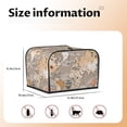 thumbnail image 5 of Haiem World Map With Animals Print Toaster Covers 4 Slice Wide Slot,Bread Dust Cover & Fingerprint Protection,Bread Machine Cover,Appliance Covers, 5 of 7