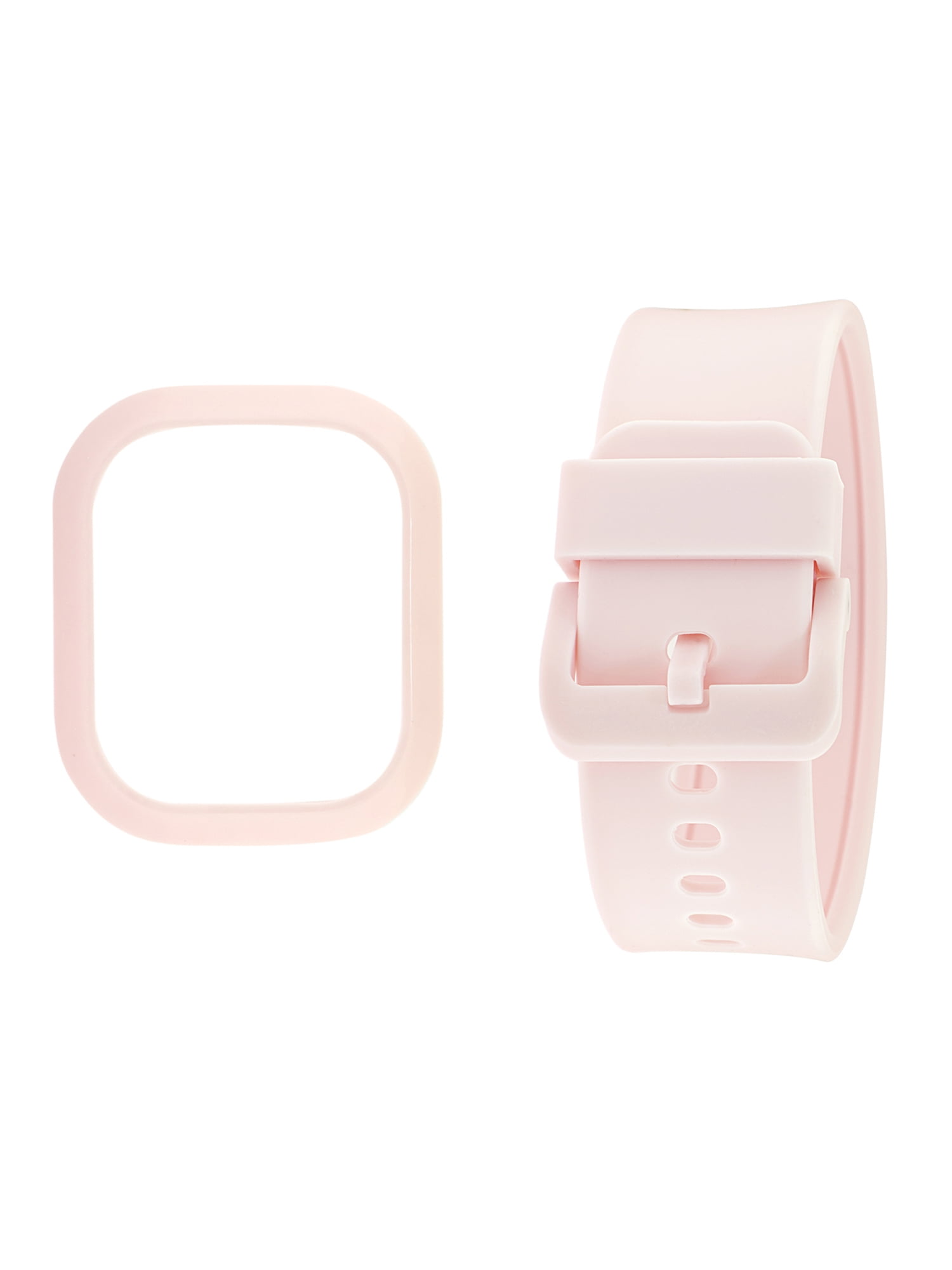 Itech Junior Kids Girls Pink Glitter Bluetooth Enabled Smartwatch with Interchangeable Straps and Bezels