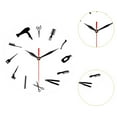 thumbnail image 6 of Fancyes 30 cm Wall Clock Decoration Modern Acrylic Lightweight Simple Wall Hanging Decor Ornament for Hair Salon Barbershops Home Use White Background, 6 of 8