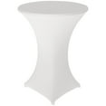 thumbnail image 1 of SHANNA Cocktail Table Covers Stretch Spandex White Cocktail Table Cover Cloth for Wedding, Banquet and Party（White,31*43 inch）, 1 of 6