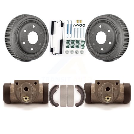 Transit Auto Rear Brake Drum Shoes Spring and Cylinders Kit for Car 1992-1999 Chevrolet K1500 with 10" Diameter K8N-100410