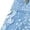Blue, variant on LWavelet Women's Floral Embroidery High Waisted Shorts Elegant Casual Summer Shorts for Date Daily Outings Khaki L
