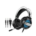 thumbnail image 1 of Graflsoa Q9 Casque de Jeu avec Microphone, Éclairage RVB à Double Port, Compatible avec PC et Ordinateurs Portables, Options Noir/blanc, Son Omnidirectionnel, Haut-Parleurs de 50 mm, 1 of 6