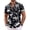 Black-white Flower, variant on Men Wedding Shirts Dress Shirts Short Sleeve Regular Fit Floral Printed Shirt