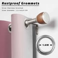 thumbnail image 2 of Outdoor Curtains for Patio Waterproof, Pink Grey Ombre Outdoor Privacy Panels Grommet, Farmhouse Gradient Minimalist Blackout Outside Curtains for Porch/Cabana/Pergola/Gazebo 54"x95", 1 Panel, 2 of 8