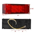 CZC AUTO Exclusive 12V AIF4 LED Low Profile Submersible Trailer Light