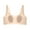 Beige, variant on Thin Seamless Rabbit Ear Bra With Breathable Fabric Push Up Soft Support Minimizing Look For Large Summer Underwear