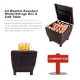 thumbnail image 4 of Prime Garden 13 Gallons Wicker Deck Box Outdoor Storage Containers,Brown, 4 of 10