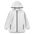 thumbnail image 4 of BaoFuBaoMei Womens Sweatshirt Thumb Holes Plus Size Full Zip up Long Sleeve Hooded Neck Hoodies Solid Fall Winter Tops with Zip Pockets, 4 of 6