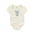 thumbnail image 3 of Falianni Baby Boy Girl Cotton Short Sleeve Bodysuits,4-Pack,Sizes 0-12M, 3 of 11