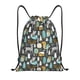 thumbnail image 1 of Fotbe Moose Squirrel owls tree Bolsa Mochila con Cordón Estampada, Bolsa de Gimnasio Deportiva, Bolsa Cinch, Bolsa con Cordón para Hombres y Mujeres-Small, 1 of 6