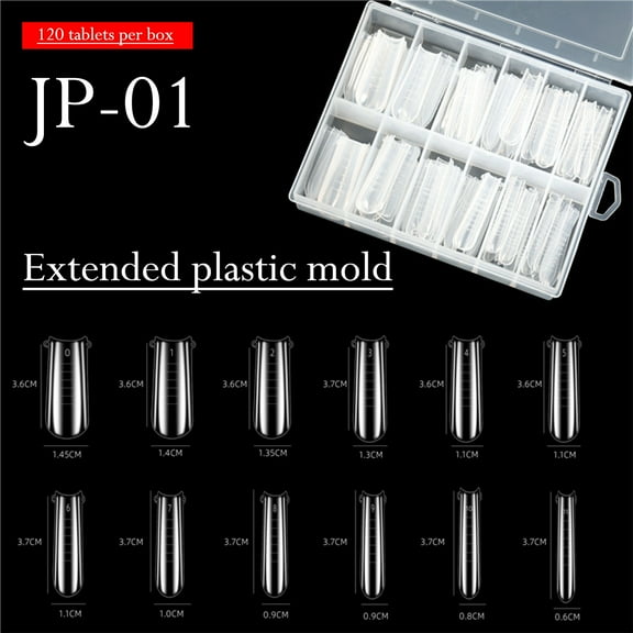 Long Ballerina Acrylic False Nail Tips Full Cover Manicure Designs Nail Extensions for Women