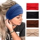 thumbnail image 1 of Paquete de 4 diademas anchas para mujer, bandas elásticas antideslizantes estilo bohemio para el cabello, para yoga, entrenamiento, correr, sudar, accesorios para el cabello, 1 of 5