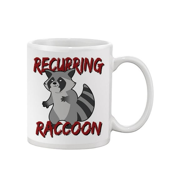 Recurring Raccoon. Mug - Smartprints Designs,