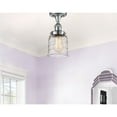 thumbnail image 4 of Innovations Lighting  Ballston Urban Bell - 1 Light 5" Semi-Flush Mount Deco Swirl/Polished Chrome, 4 of 5
