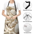thumbnail image 6 of Uemuo Starfish and Sea Shells Pattern Waterproof Apron Adjustable Dishwasher Apron- Apron for Women Men Heavy Duty Work Apron for Dishwashing Chemical Lab, 6 of 9