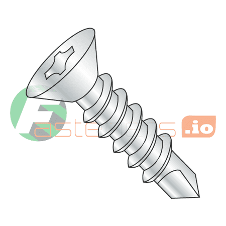 

#4 x 5/8 Self-Drilling Screws / Phillips / Flat Head / Steel / Zinc / #2 Drill Point (Quantity: 10 000 pcs)