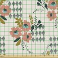 thumbnail image 2 of Ambesonne Floral Fabric by the Yard Upholstery, Watercolor Vintage Flowers, 1 Yard, Pale Eggshell Multicolor, 2 of 5