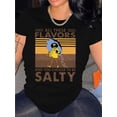 thumbnail image 1 of All These Flavors Womens Graphic Tee - Lightweight & Breathable Short Sleeve Crew Neck Top for Stylish Summer & Spring Wear, 1 of 6