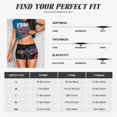 thumbnail image 5 of Rateoe Colorful Plant Turtle A Printed Power Workout Shorts for Women Tummy Control Squat Proof Ribbed Thick Seamless Scrunch Active Short-X-Large, 5 of 8