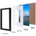 thumbnail image 3 of 8 Inch Square Photo Frame for DIY Wall Gallery, Solid Wood Picture Display, Desktop and Wall Mounted Picture Frame, Home Office Decor, Memories Showcase, 3 of 6