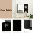 thumbnail image 5 of Giantex Bathroom Medicine Cabinet with Mirror, Wall Mounted Storage Cabinet, Space Saver for Bathroom, Black, 5 of 7