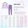 thumbnail image 7 of Jizyo Kids Boys Girls Long Johns Thermal Underwear Set Long Sleeve Rabbit Printed Crewneck T-Shirt and Elastic Waist Pants Gray 18-24 Months, 7 of 7