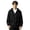 Black, variant on Men Lightweight Hooded Jacket Sun Protection Breathable Thin Outerwear with Zipper Front and Adjustable Drawstring Design