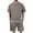 Dark Gray, variant on Xzbqbs Mens 2 Piece Outfits Waffle Knit Sets Crewneck T Shirt and Elastic Waist Drawstring Shorts Fashion Summer Tracksuits for Men
