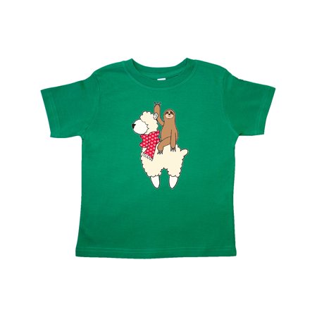 

Inktastic Valentine Sloth and Llama in Scarf Gift Toddler Boy or Toddler Girl T-Shirt