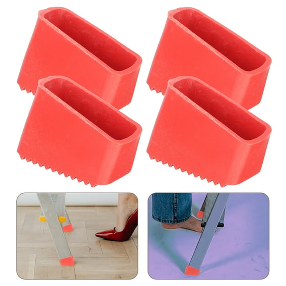 4pcs Replaceable Home Ladder Feet Cushion Non-skid Ladder Cover Practical Ladder Feet Protectors
