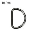 thumbnail image 2 of 10 Pcs D Ring Buckle 1.6 Inch Metal Semi-Circular D-Ring Black for Hardware Bags Belts Craft DIY Accessories, 2 of 2